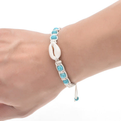 Knitted Shell Bracelet