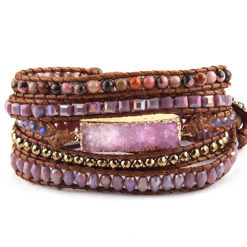 Amethyst – Handmade Wrap Bracelet