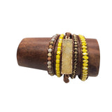 Sunshine Yellow – Handmade Wrap Bracelet