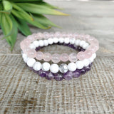 Ohm Stone Bracelet Set