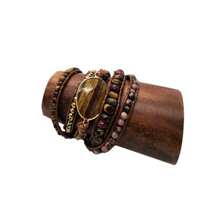 Tiger Eye – Handmade Wrap Bracelet