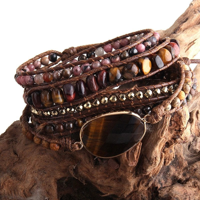 Tiger Eye – Handmade Wrap Bracelet