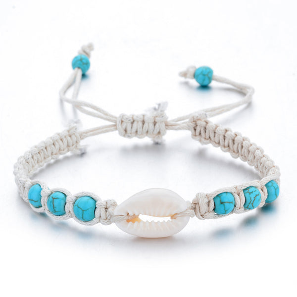 Knitted Shell Bracelet