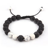 Howlite and Lava Energy Bracelet